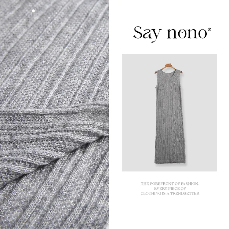 懒猫nono│Saynono 丝羊绒无袖背心连衣裙/XXS2807
