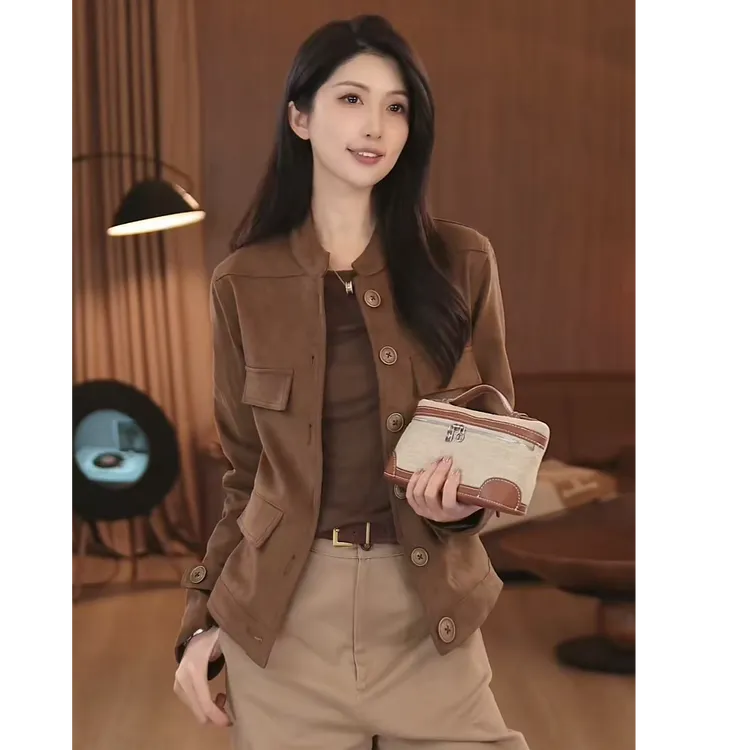 VITALITY COCO 【棕系L*P 】25早秋中古设计款百搭复古短外套-2437