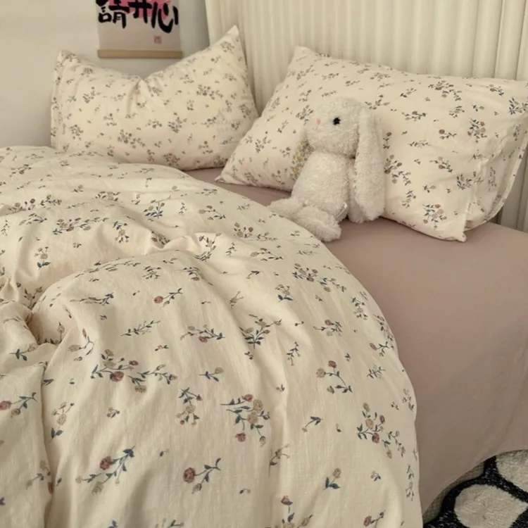 针织针织棉四件套2米x2米3被套被套四件套