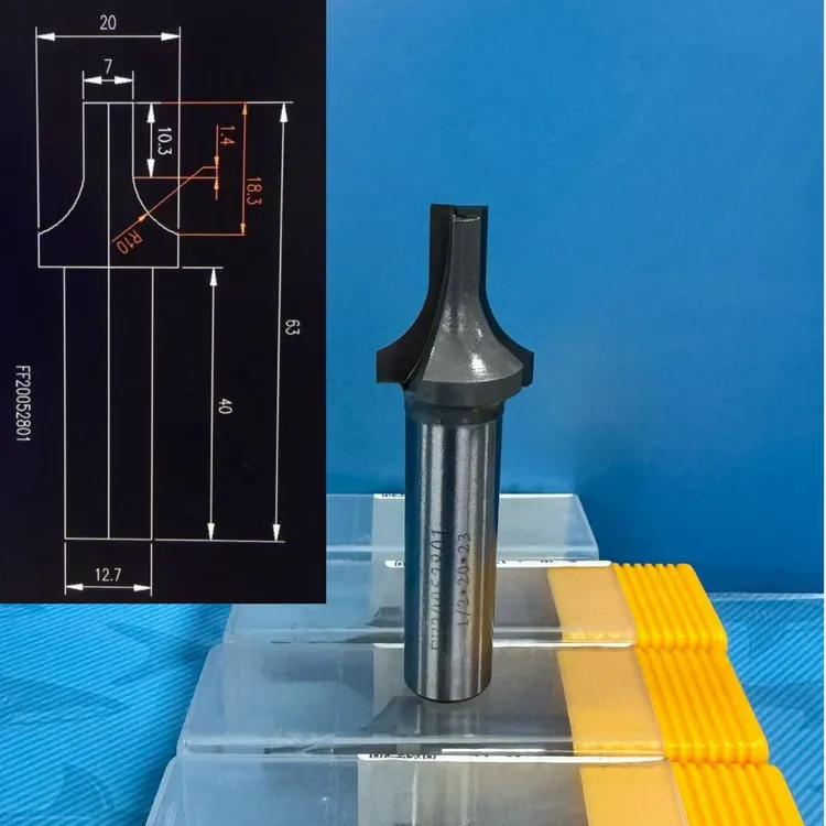 戈惟圆弧线型刀尖嘴刀V型刀雕刻机木工铣刀
