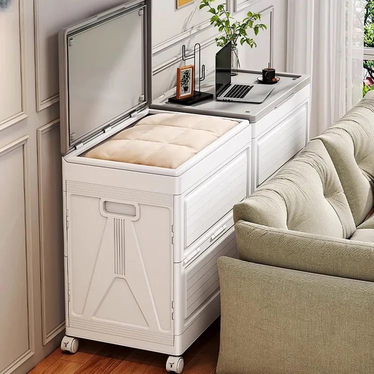 衣服翻盖收纳箱带盖大容量超大家用折叠整理箱零食玩具书本储物柜