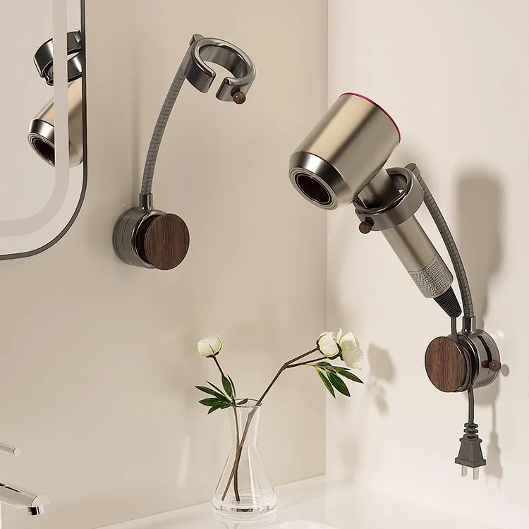 吸盘吹风机支架家用置物架免打孔电吹风挂架懒人免手拿风筒收纳架