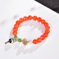 南红猫猫蝴蝶手链