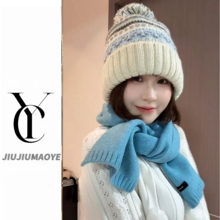 费尔岛针织帽子多巴胺保暖毛线帽韩版秋冬季时尚加厚ins日系