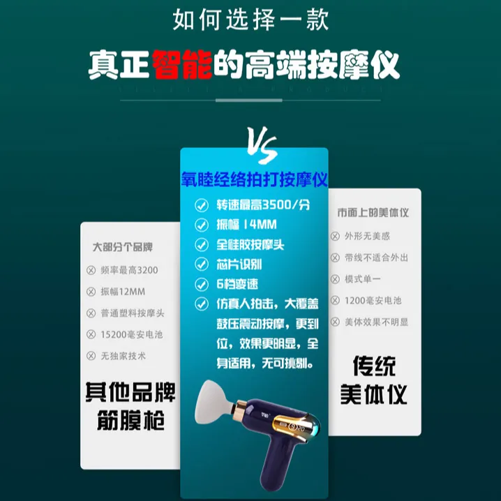 氧睦排痰器卧床老人咳痰拍背按摩疏通放松美体多功能肌肉按摩器