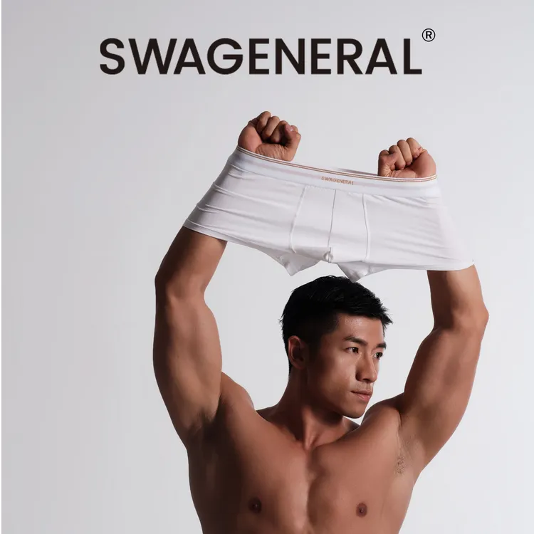 SWAGENERAL精英系列3条装兰精天丝男士80S莫代尔平角内裤