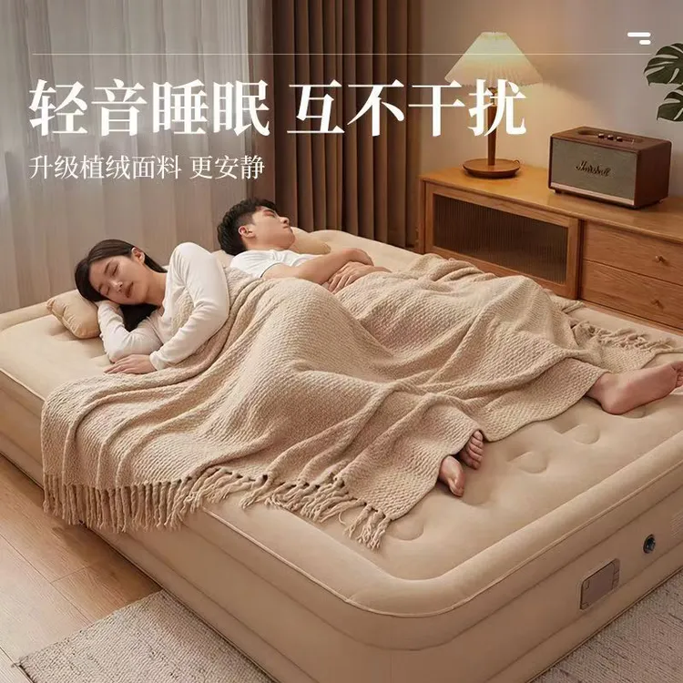 舒赠充气垫床加高家用加厚露营充气床单双人自动充气床新款气垫床商品图