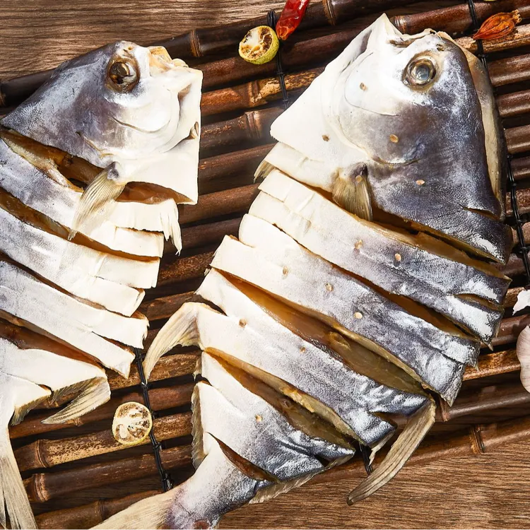 新鲜淡晒金鲳鱼干湛江海鲜干货广东特产顺丰包邮