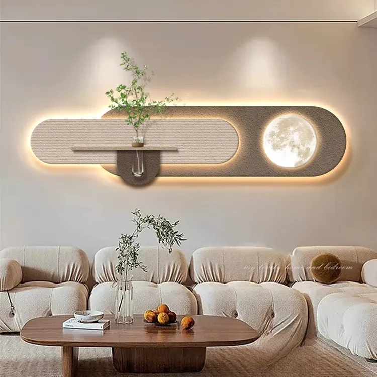 水培绿植客厅装饰画2025新款立体砂岩挂画高档大气沙发背景墙壁画