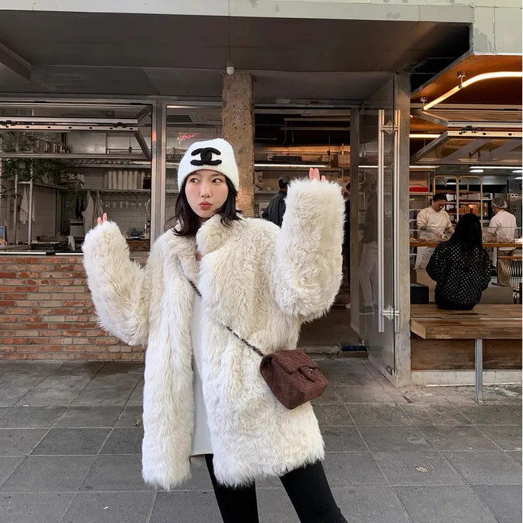 小妲己25年新款进口托卡皮毛一体冬季网红海宁皮草中长爆款女外套