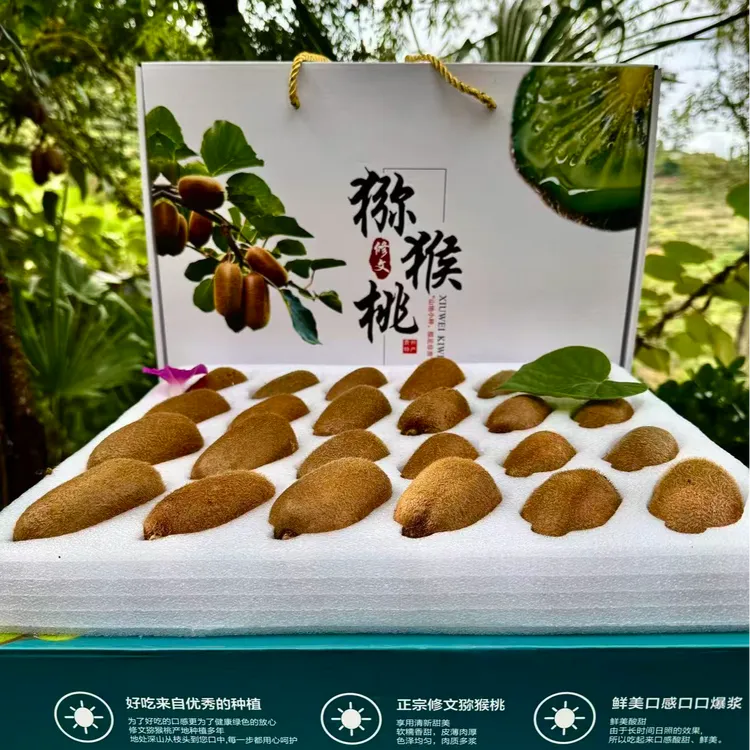 【精品礼盒】贵长修文猕猴桃高山新鲜高端水果现摘现猕猴桃10斤一箱