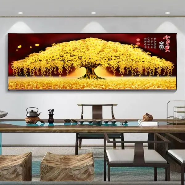 富贵吉祥墙床头客厅沙发办公室卧室背景墙挂画大气晶瓷装饰画镶钻