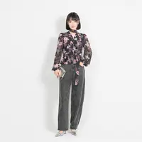 【丽公主专属】紫色印花上衣 2503112140