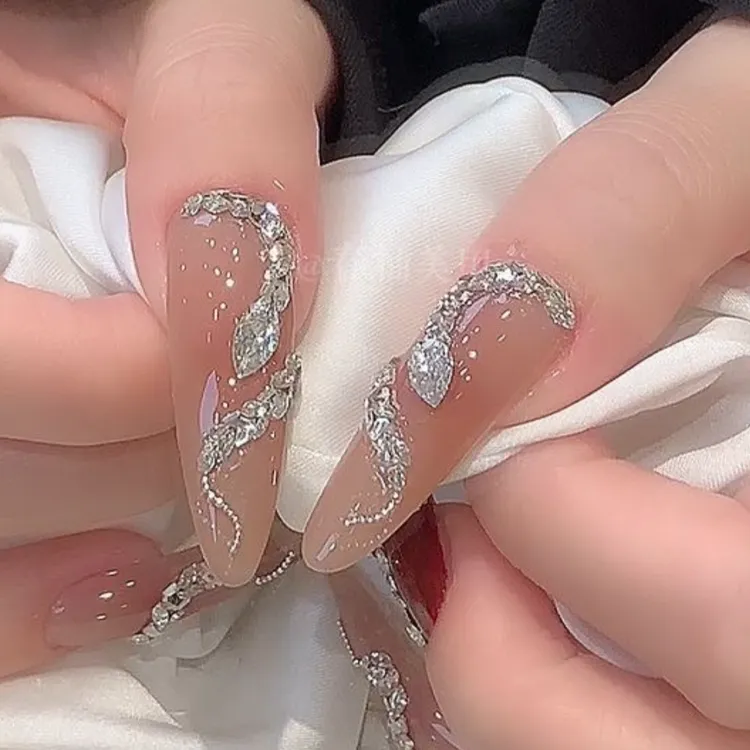  『故人甲』灵蛇美甲饰品材料（蛇头水滴/蛇身麦芽钻）