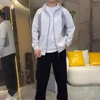 格调美美005男款拼色连帽外套