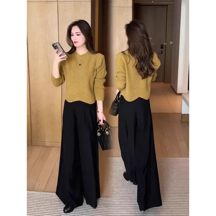 针织毛衣早春2025新款今年流行女装减龄时尚春秋洋气显瘦打底上衣