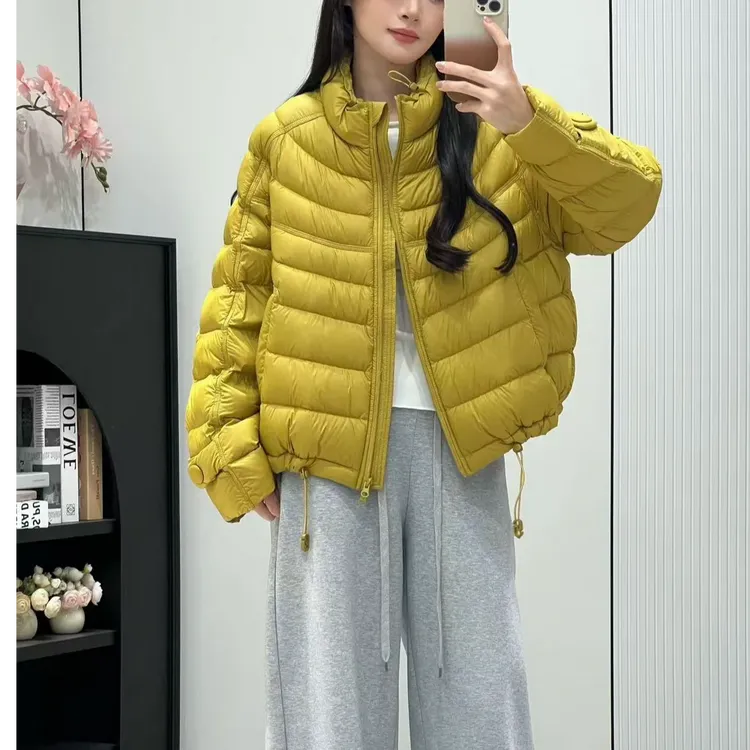【排骨泡芙长袖】韩国白鸭绒宽松轻薄秋冬羽绒外套羽绒服女短款背心