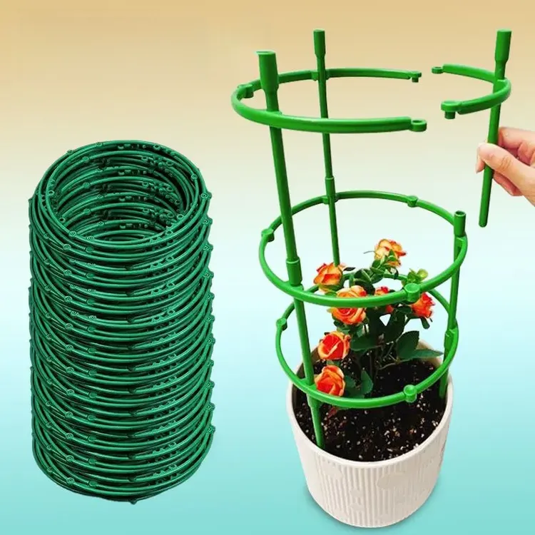 2025年新款拼接花架室内家用多功能叠加支撑圈植物护叶架园艺种植