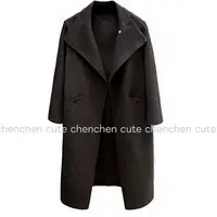 【可爱辰】冬日战袍!100%羊毛大衣实穿气质可立领双面呢百搭大衣