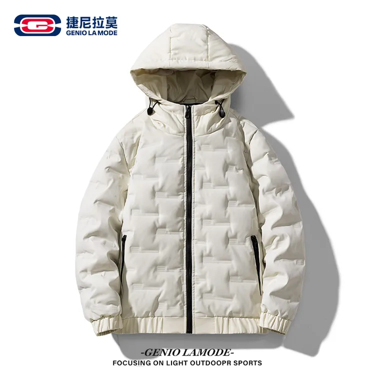【敖瑞鹏代言】秋冬季连帽拉链宽松羽绒服男士时尚休闲百搭保暖棉衣