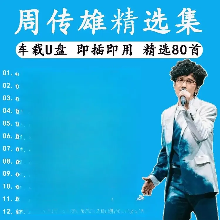 周传雄专辑汽车载U盘歌曲华语老歌伤感情歌无损高音质车用USB优盘