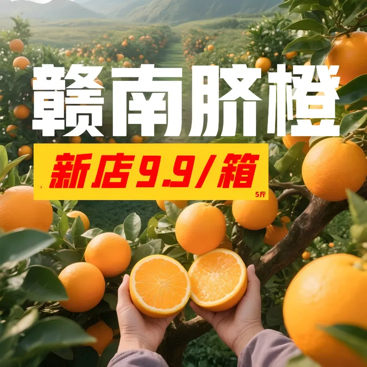 正宗赣南脐橙真实新店开业赣南现摘爆甜脐橙江西赣州江西赣南橙子