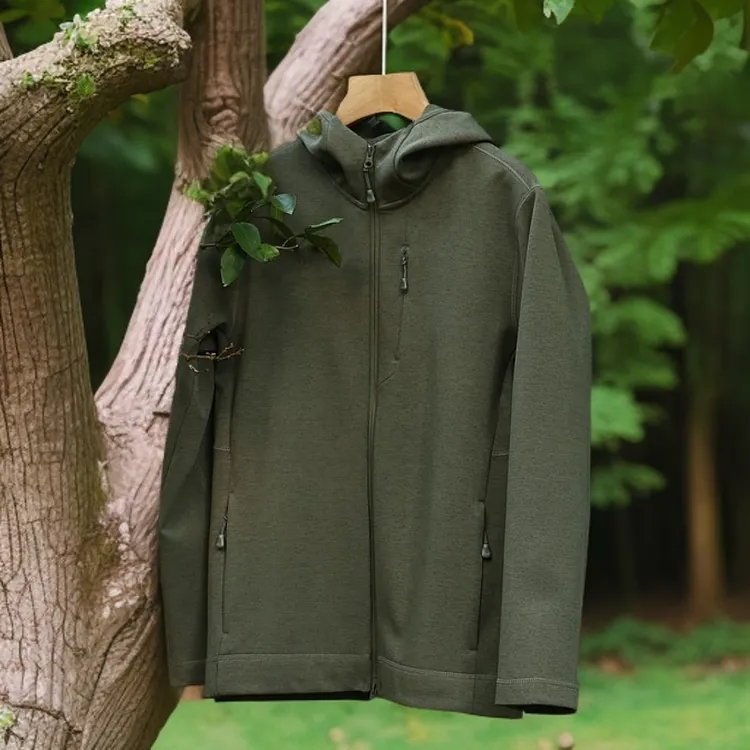 意奢猛货！春秋休闲运动户外机能情侣保暖抓绒衣连帽夹克加绒外套