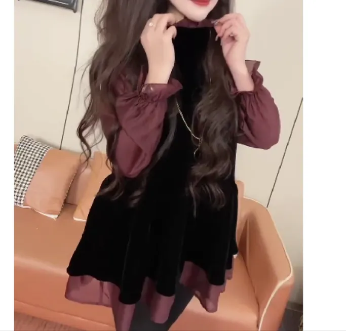 2025春季新款时尚女装网红潮流气质靓丽拼接宽松上衣9ii