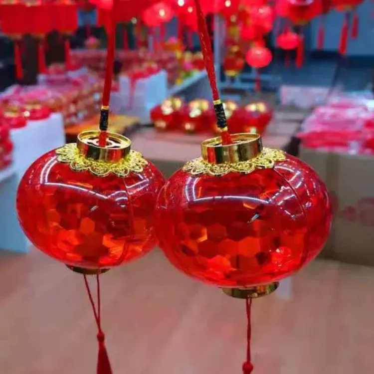 手提发光LED灯笼挂饰装饰场景发光地摊玩具