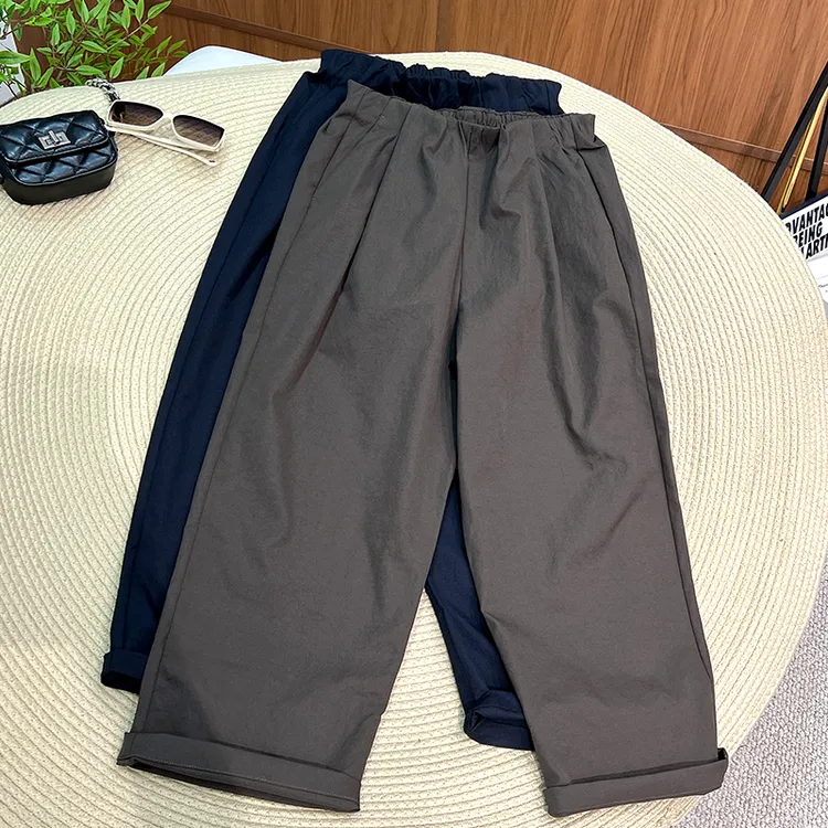 必魅-韩版2025新款弹力显瘦百搭九分裤直筒裤九分裤休闲裤68111