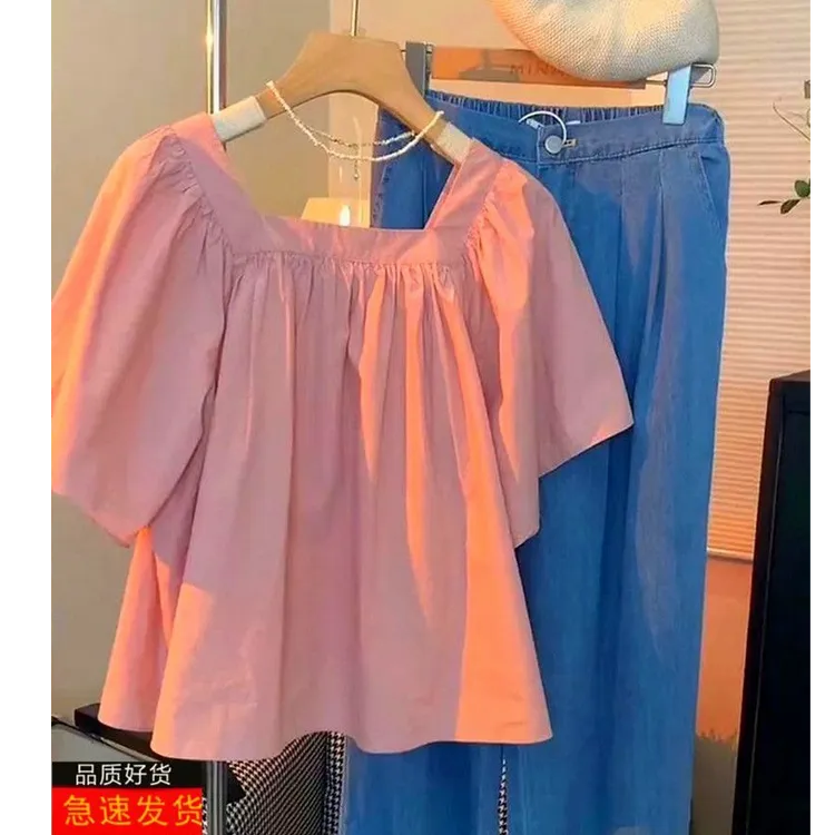 2025夏季新款女装法式俏皮活泼网红炸街时尚减龄别致绝美上衣女