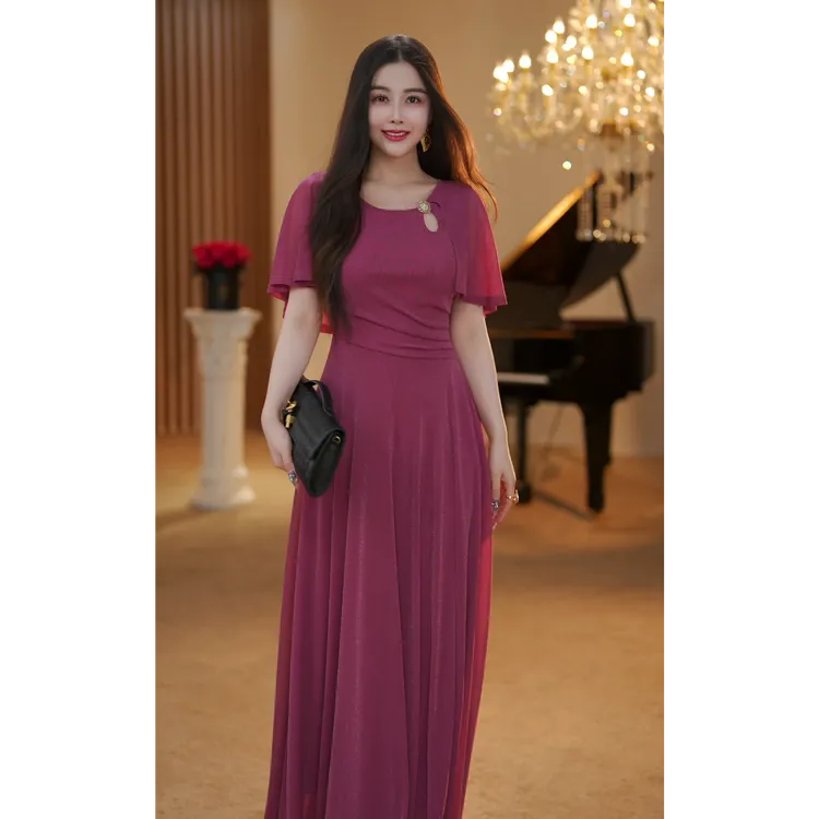 【JOSIE定制】蔷薇之恋 法式气质显瘦设计感夏季高级连衣裙-YL11501