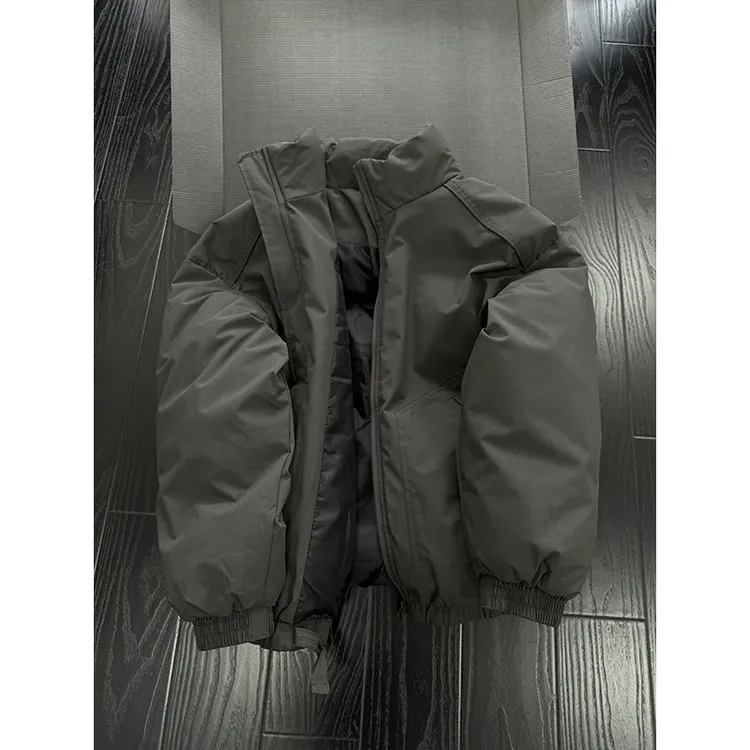 美式复古立领夹克棉服男款秋冬宽松休闲百搭cleanfit短款棉衣外套