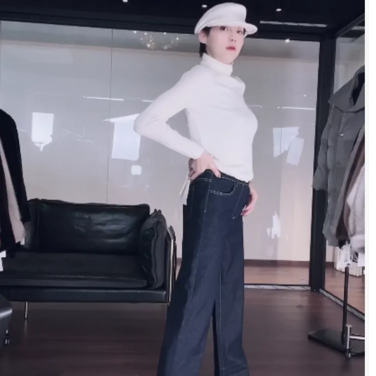 定制面料 微弹  牛仔裤 K0765