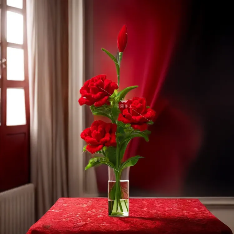 80厘米大号多头玫瑰花手工DIY材料包扭扭棒情人节送女朋友礼物