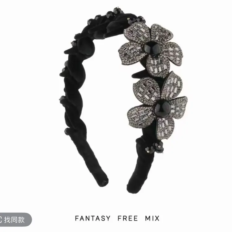 【花坞里】高级丝绒立体花卉轻奢发箍