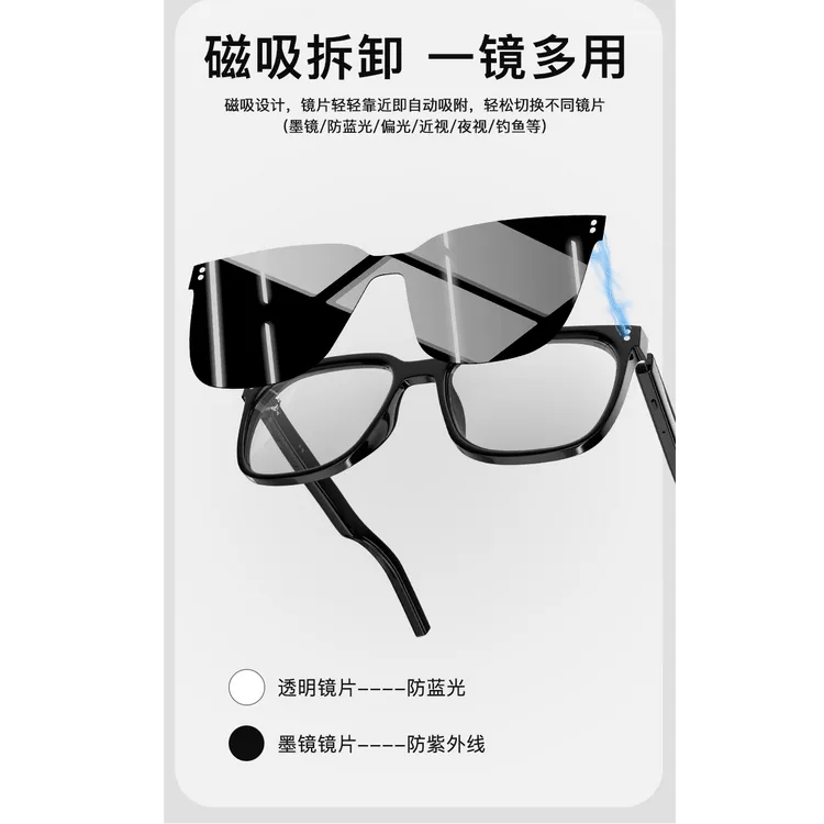 2025新品一镜多用磁吸眼镜时尚高清可配度数男女同款素颜眼镜