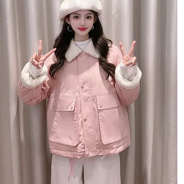 IEF/爱依服2025冬季新款韩版简约休闲通勤百搭白鸭绒保暖羽绒外套