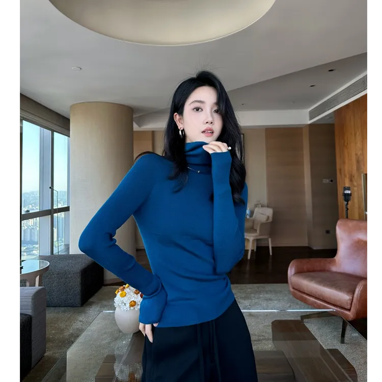 REALNEEI 许怡【高阶打底】秋冬100绵羊毛无缝亲肤针织衫女可机洗