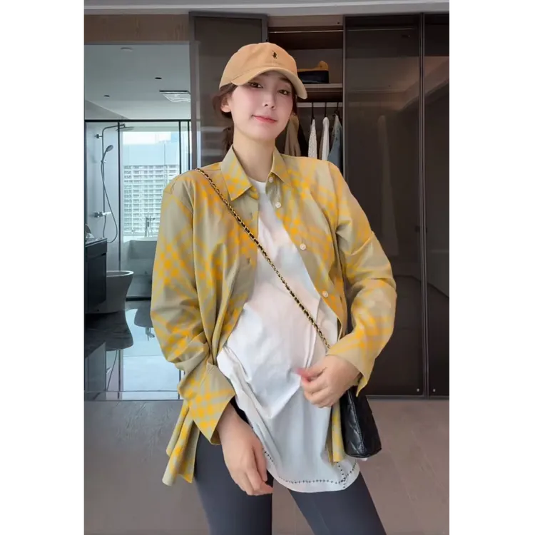 徐靖靖【格调人生】洋气衬衫百搭气质长袖时尚宽松休闲外套2508220