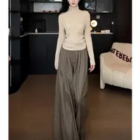 新款上新 梧桐裤女2025新款早秋宽松西装阔腿裤直筒休闲裤长裤