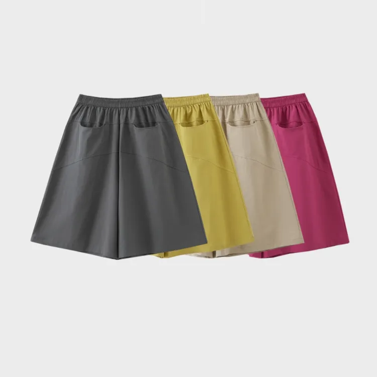 YG2082山系五分花苞裙裤显瘦运动时尚百搭女士夏季宽松高腰阔腿