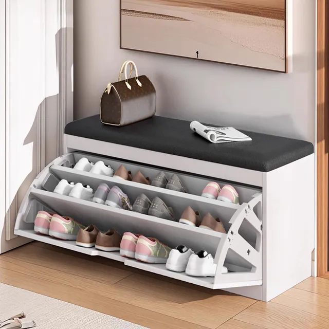 换鞋凳家用门口可坐鞋柜一体入户门长条凳进门凳简约现代穿鞋凳
