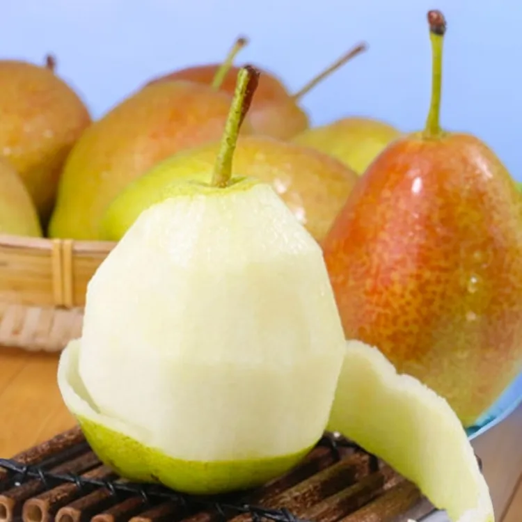 陕西香酥脆甜多汁新鲜水果蜂糖李香梨青皮薄皮整箱包赔红皮梨