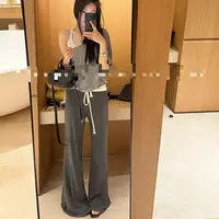 【设计感两件套 】 卡胯  官搭  炭灰色低腰百搭裤