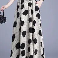 【吉岚严选】春夏季中长款显瘦气质百搭撞色气质时尚半身裙女6138