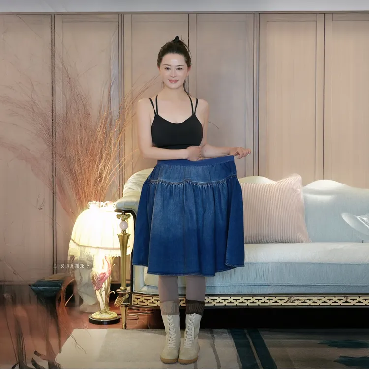 璇之恋·王璇·漫漫牛仔半裙（单件/搭配）·王璇原创设计