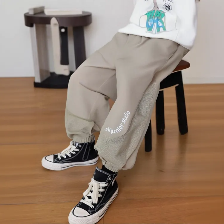【瞬间凉感+防晒】男女童夏青少年户外运动冰皮长裤AF2ZPS01967F sp