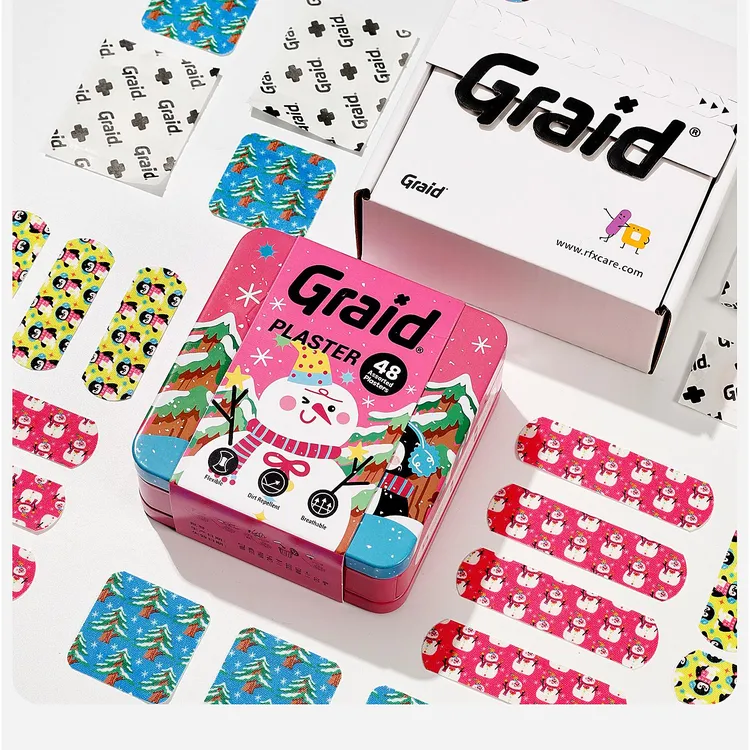 铁盒卡通弹力型透气创可贴可爱创可贴高颜值成人异形防护贴儿童