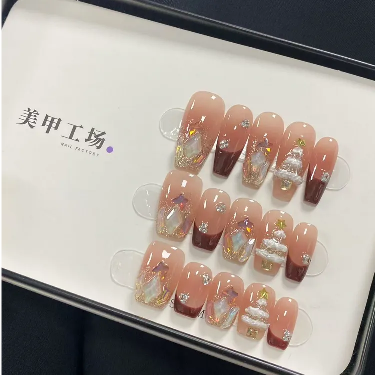 现货秒发【新年奇遇】纯手工轻奢手工穿戴甲（送高级工具包）